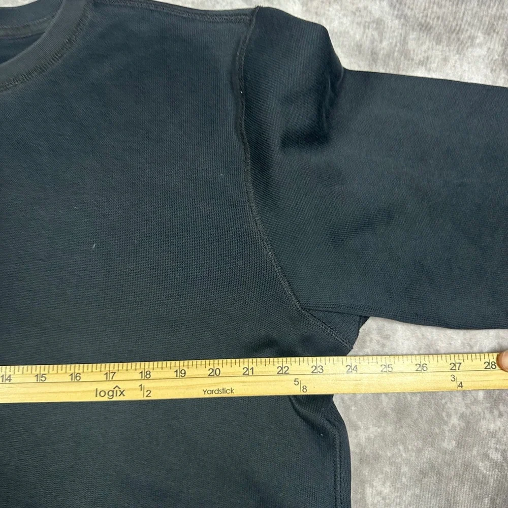 Banana Republic Mens XL Tall Black Long Sleeve Cotton Ribbed Crewneck Sweater
